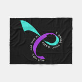 Suicide Awareness Suicide Prevention Suprt Survivo Fleecedecke (Vorderseite (Horizontal))