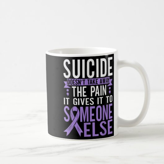 Suicide Awareness Suicide Prevention Suprt Survivo Kaffeetasse (Rechts)