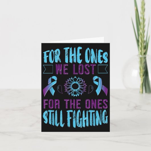 Suicide Awareness Suicide Prevention Suprt Survivo Karte (Vorderseite)