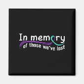 Suicide Awareness Suicide Prevention Suprt Survivo Magnet (Vorne)