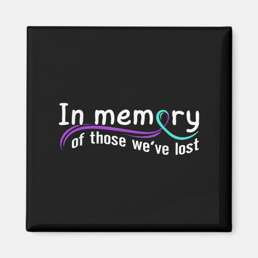 Suicide Awareness Suicide Prevention Suprt Survivo Magnet (Vorne)