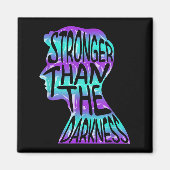 Suicide Awareness Suicide Prevention Suprt Survivo Magnet (Vorne)