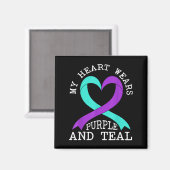 Suicide Awareness Suicide Prevention Suprt Survivo Magnet (Vorderseite/Rückseite)