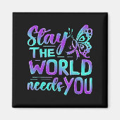 Suicide Awareness Suicide Prevention Suprt Survivo Magnet (Vorne)