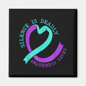 Suicide Awareness Suicide Prevention Suprt Survivo Magnet (Vorne)