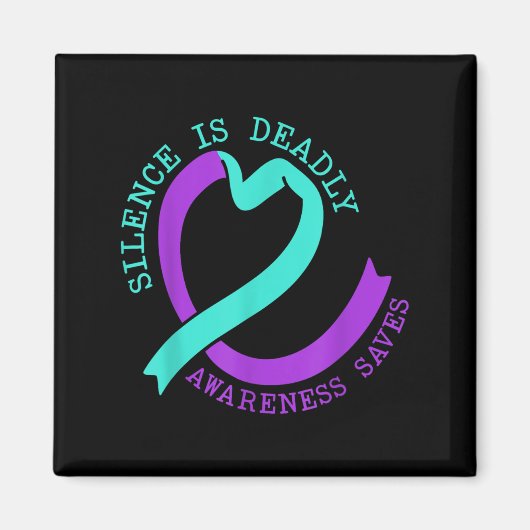 Suicide Awareness Suicide Prevention Suprt Survivo Magnet (Vorne)