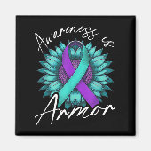 Suicide Awareness Suicide Prevention Suprt Survivo Magnet (Vorne)