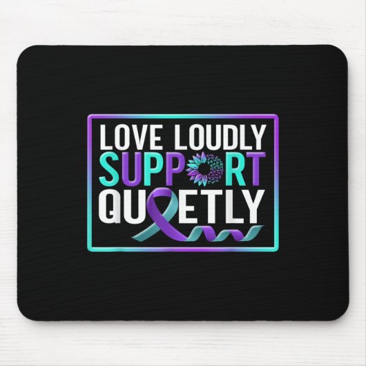 Suicide Awareness Suicide Prevention Suprt Survivo Mousepad (Vorne)