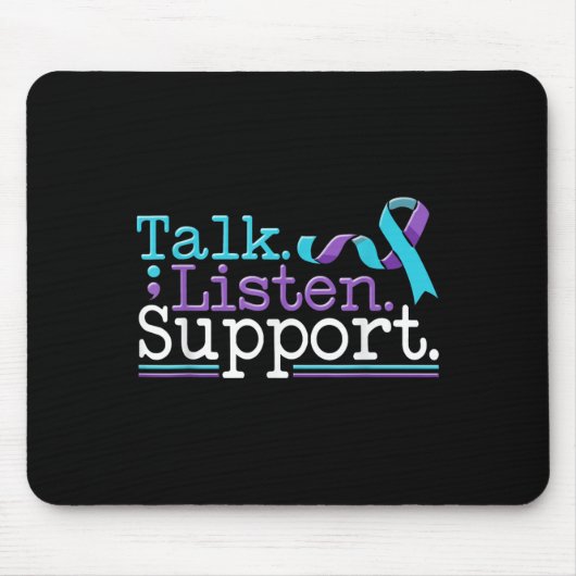 Suicide Awareness Suicide Prevention Suprt Survivo Mousepad (Vorne)