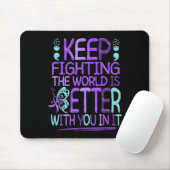 Suicide Awareness Suicide Prevention Suprt Survivo Mousepad (Mit Mouse)
