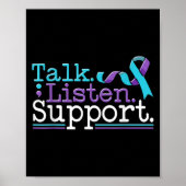 Suicide Awareness Suicide Prevention Suprt Survivo Poster (Vorne)