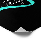 Suicide Awareness Suicide Prevention Suprt Survivo Poster (Ecke)