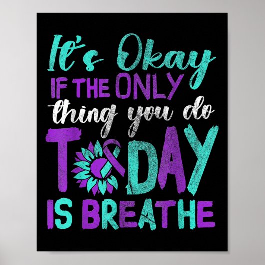 Suicide Awareness Suicide Prevention Suprt Survivo Poster (Vorne)