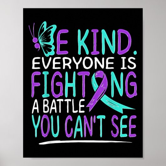 Suicide Awareness Suicide Prevention Suprt Survivo Poster (Vorne)