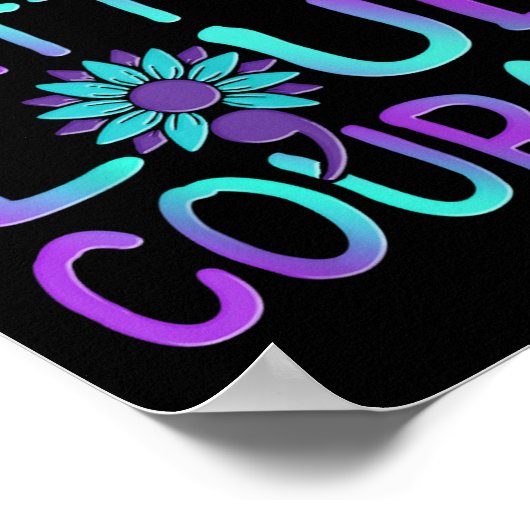 Suicide Awareness Suicide Prevention Suprt Survivo Poster (Ecke)