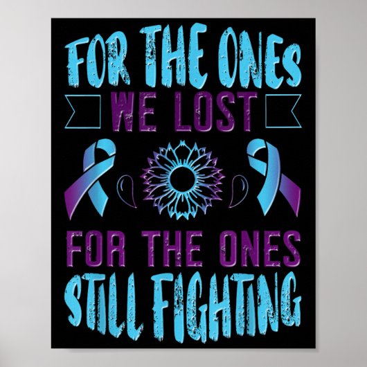 Suicide Awareness Suicide Prevention Suprt Survivo Poster (Vorne)