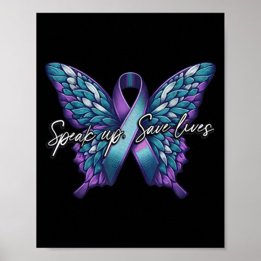 Suicide Awareness Suicide Prevention Suprt Survivo Poster (Vorne)