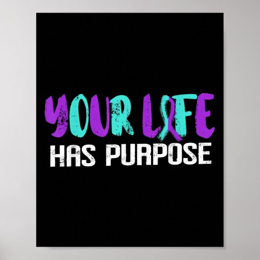 Suicide Awareness Suicide Prevention Suprt Survivo Poster (Vorne)