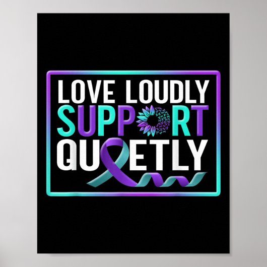 Suicide Awareness Suicide Prevention Suprt Survivo Poster (Vorne)