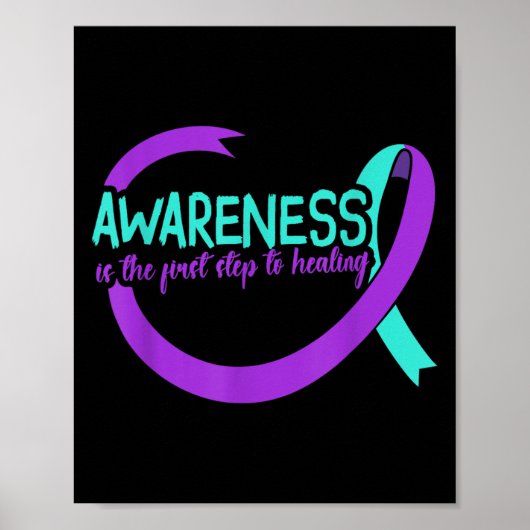 Suicide Awareness Suicide Prevention Suprt Survivo Poster (Vorne)