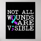 Suicide Awareness Suicide Prevention Suprt Survivo Poster (Vorne)