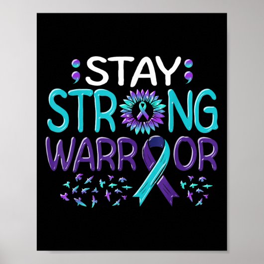 Suicide Awareness Suicide Prevention Suprt Survivo Poster (Vorne)