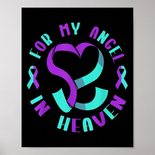 Suicide Awareness Suicide Prevention Suprt Survivo Poster (Vorne)