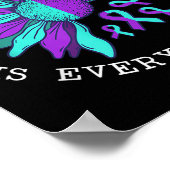 Suicide Awareness Suicide Prevention Suprt Survivo Poster (Ecke)