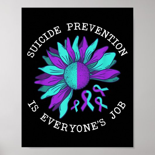 Suicide Awareness Suicide Prevention Suprt Survivo Poster (Vorne)