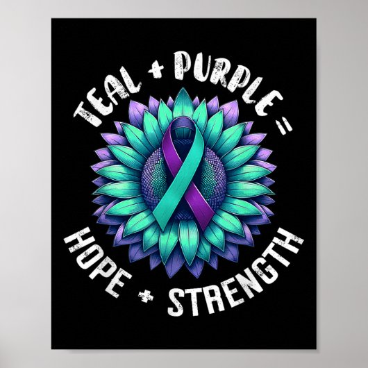 Suicide Awareness Suicide Prevention Suprt Survivo Poster (Vorne)