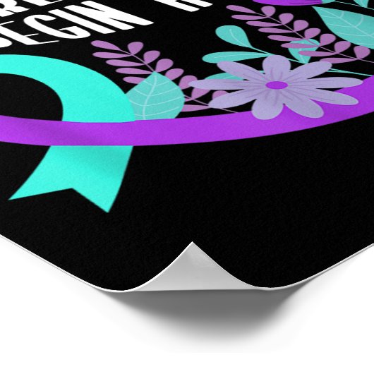 Suicide Awareness Suicide Prevention Suprt Survivo Poster (Ecke)