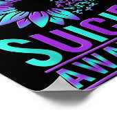 Suicide Awareness Suicide Prevention Suprt Survivo Poster (Ecke)