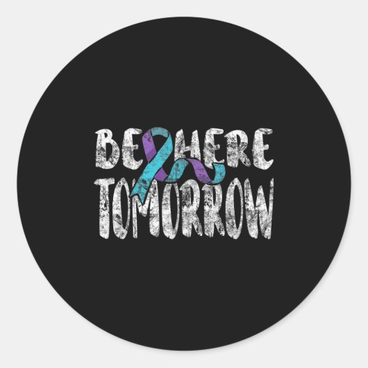 Suicide Awareness Suicide Prevention Suprt Survivo Runder Aufkleber (Vorderseite)