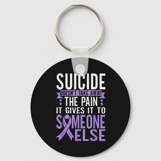 Suicide Awareness Suicide Prevention Suprt Survivo Schlüsselanhänger (Vorderseite)