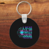 Suicide Awareness Suicide Prevention Suprt Survivo Schlüsselanhänger (Vorderseite)
