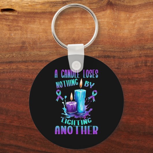 Suicide Awareness Suicide Prevention Suprt Survivo Schlüsselanhänger (Vorderseite)