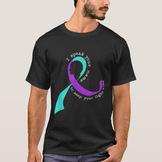 Suicide Awareness Suicide Prevention Suprt Survivo T-Shirt (Vorderseite)