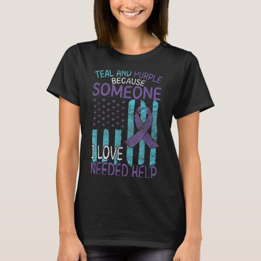 Suicide Awareness Suicide Prevention Suprt Survivo T-Shirt (Vorderseite)