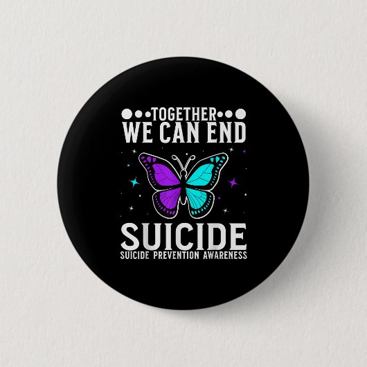 Suicide Awareness Suprt Suicide Prevention Awarene Button (Vorderseite)