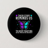 Suicide Awareness Suprt Suicide Prevention Awarene Button (Vorderseite)