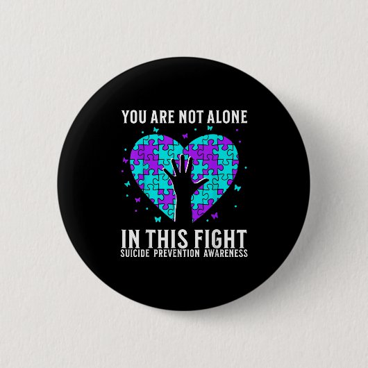 Suicide Awareness Suprt Suicide Prevention Awarene Button (Vorderseite)