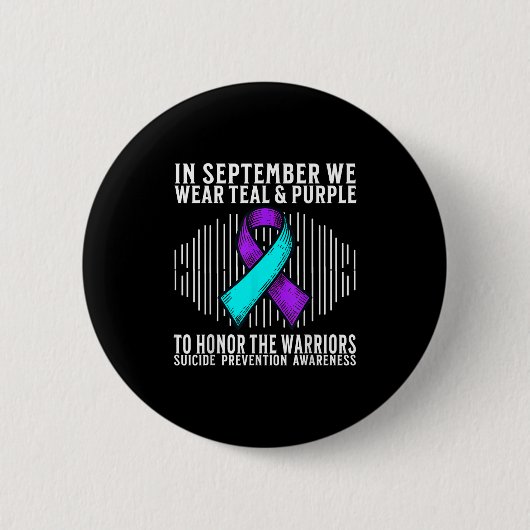 Suicide Awareness Suprt Suicide Prevention Awarene Button (Vorderseite)