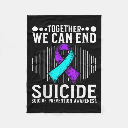 Suicide Awareness Suprt Suicide Prevention Awarene Fleecedecke (Vorderseite)