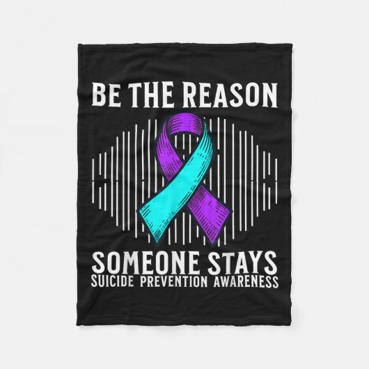 Suicide Awareness Suprt Suicide Prevention Awarene Fleecedecke (Vorderseite)