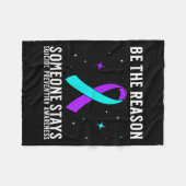 Suicide Awareness Suprt Suicide Prevention Awarene Fleecedecke (Vorderseite (Horizontal))