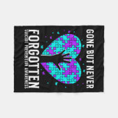 Suicide Awareness Suprt Suicide Prevention Awarene Fleecedecke (Vorderseite (Horizontal))