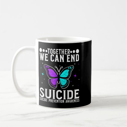 Suicide Awareness Suprt Suicide Prevention Awarene Kaffeetasse (Links)