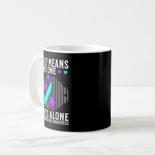 Suicide Awareness Suprt Suicide Prevention Awarene Kaffeetasse (Vorderseite Links)