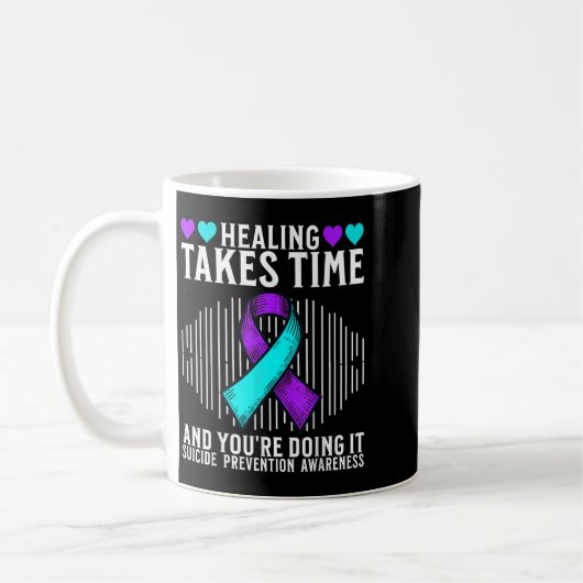 Suicide Awareness Suprt Suicide Prevention Awarene Kaffeetasse (Links)