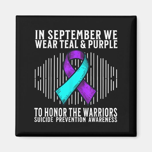 Suicide Awareness Suprt Suicide Prevention Awarene Magnet (Vorne)